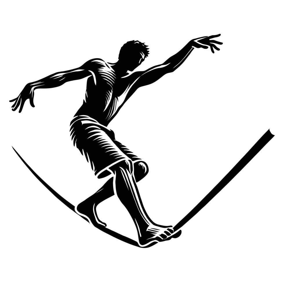 A man on a skateboard vector