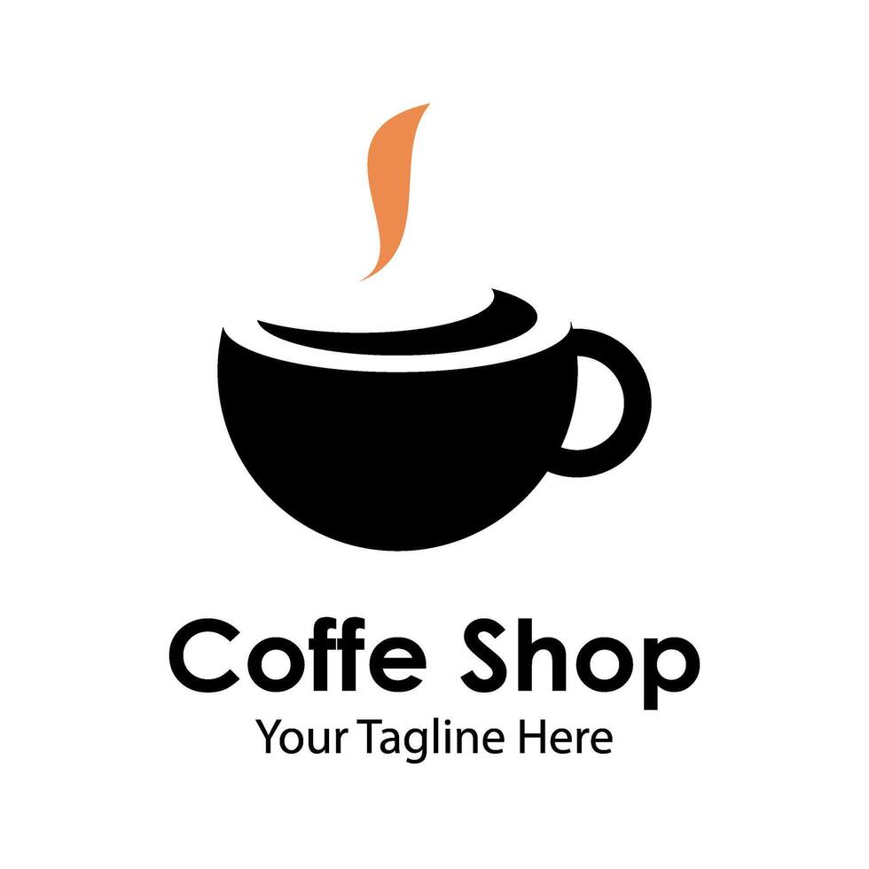 Coffee shop logo template vector