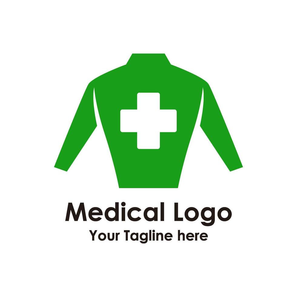 Medical logo design template for company vector