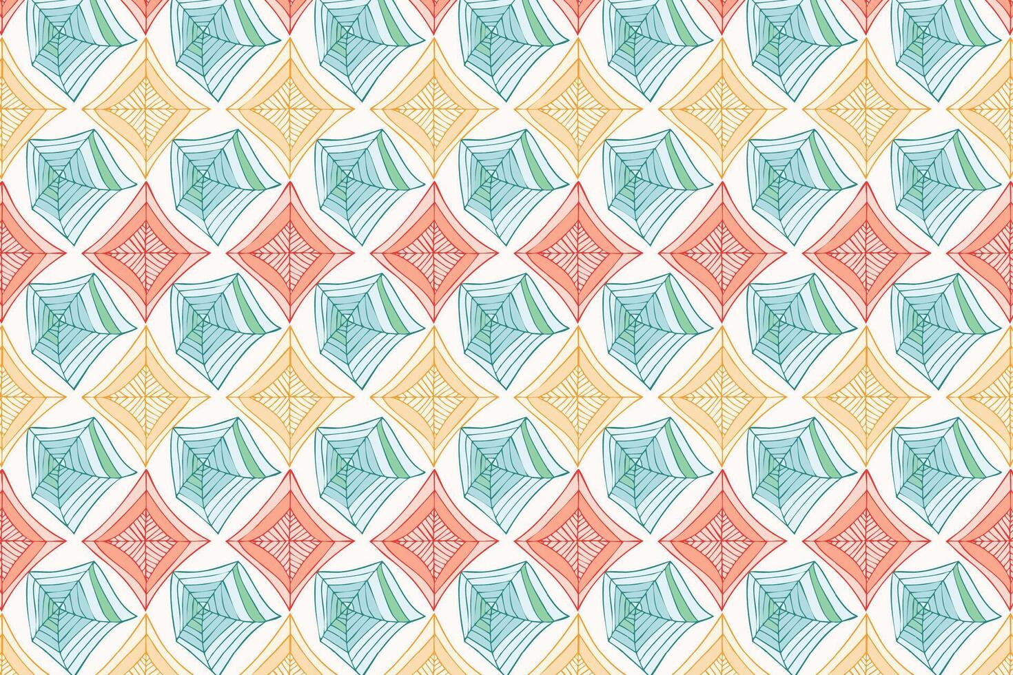 Colorful pattern with geometric shapes vector