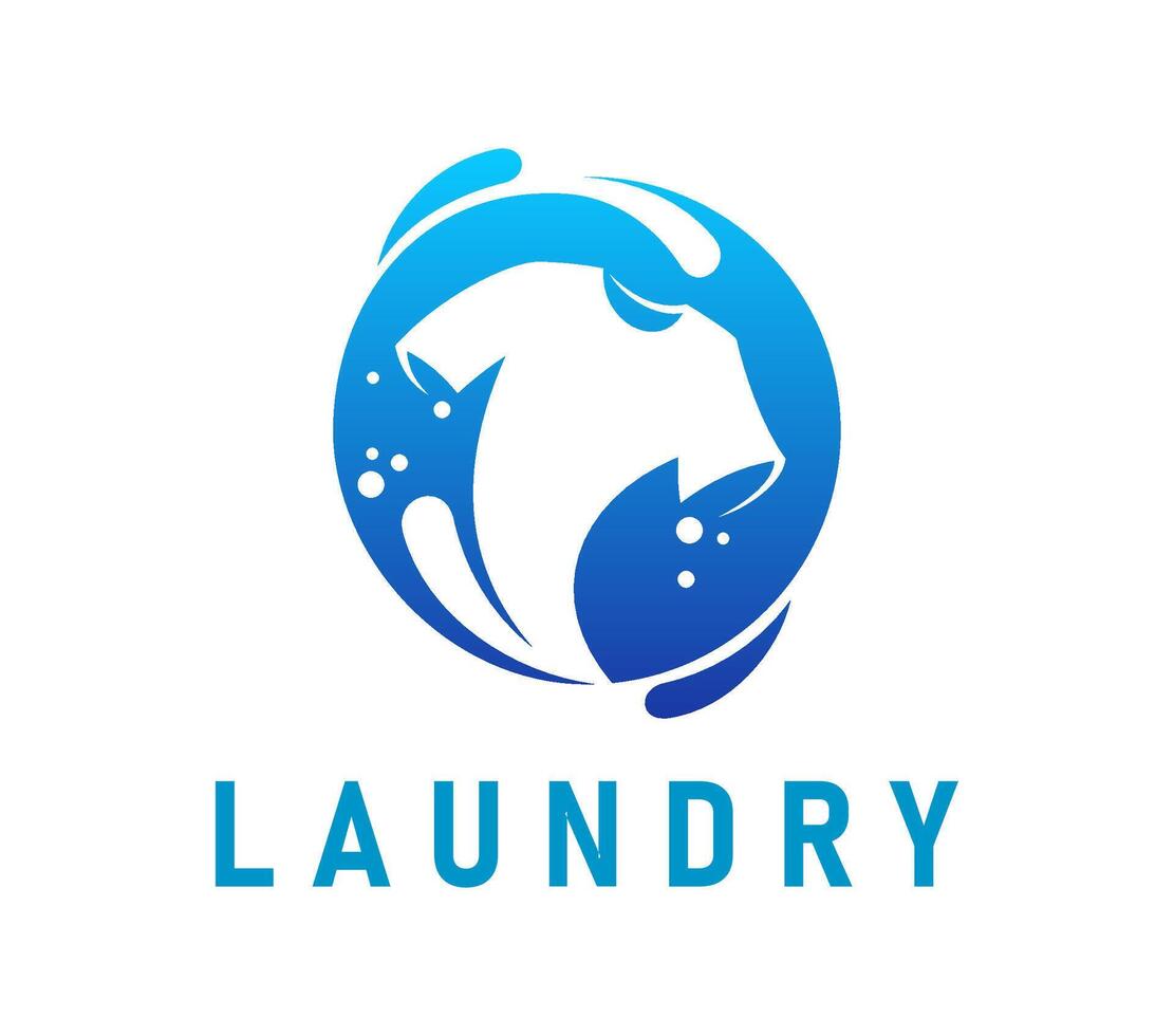 Laundry icon symbolizing clean wash services vector