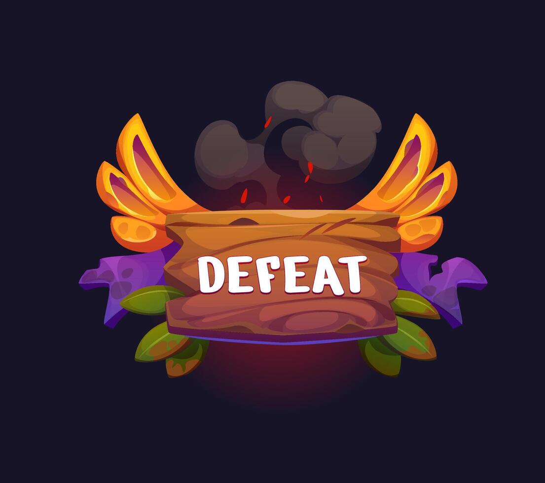 The logo for defeat vector