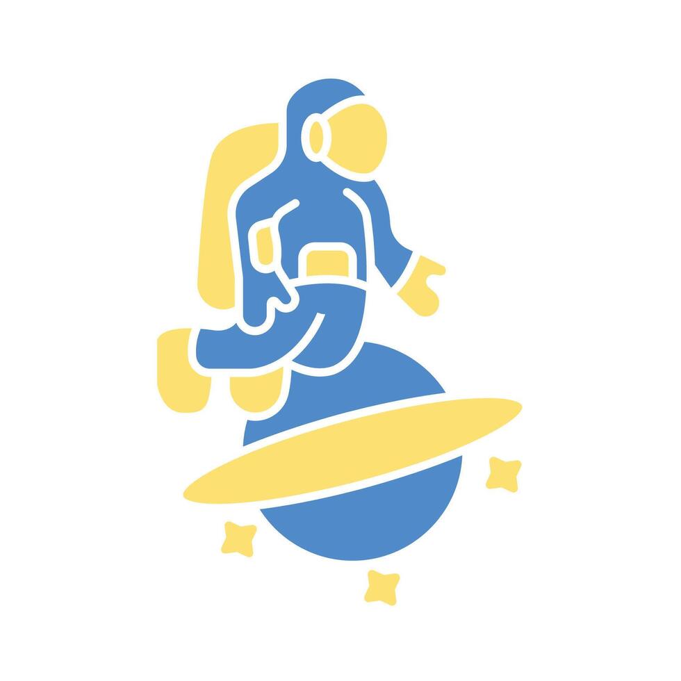 astronaut icon.Editable stroke.linear style sign for use web design,logo.Symbol illustration. vector