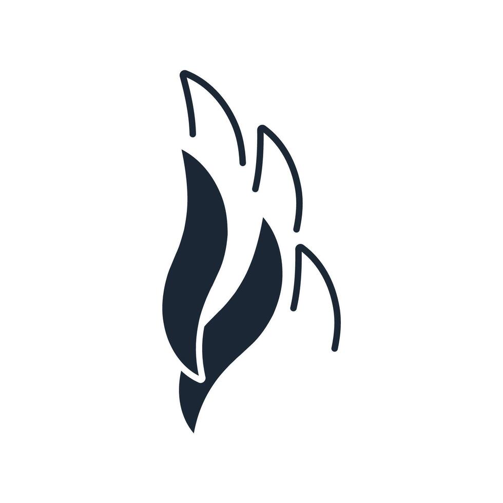 Smoke icon flat vector