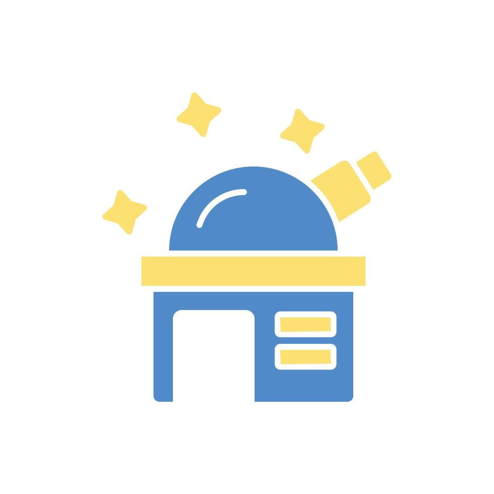 Observatory icon.Editable stroke.linear style sign for use web design,logo.Symbol illustration. vector