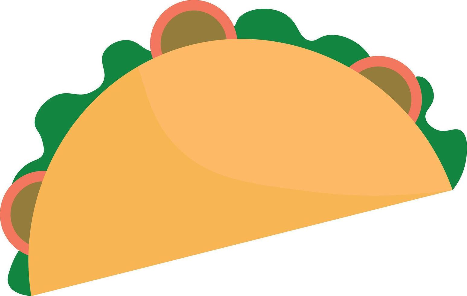 Graphic Illustration of a Taco vector