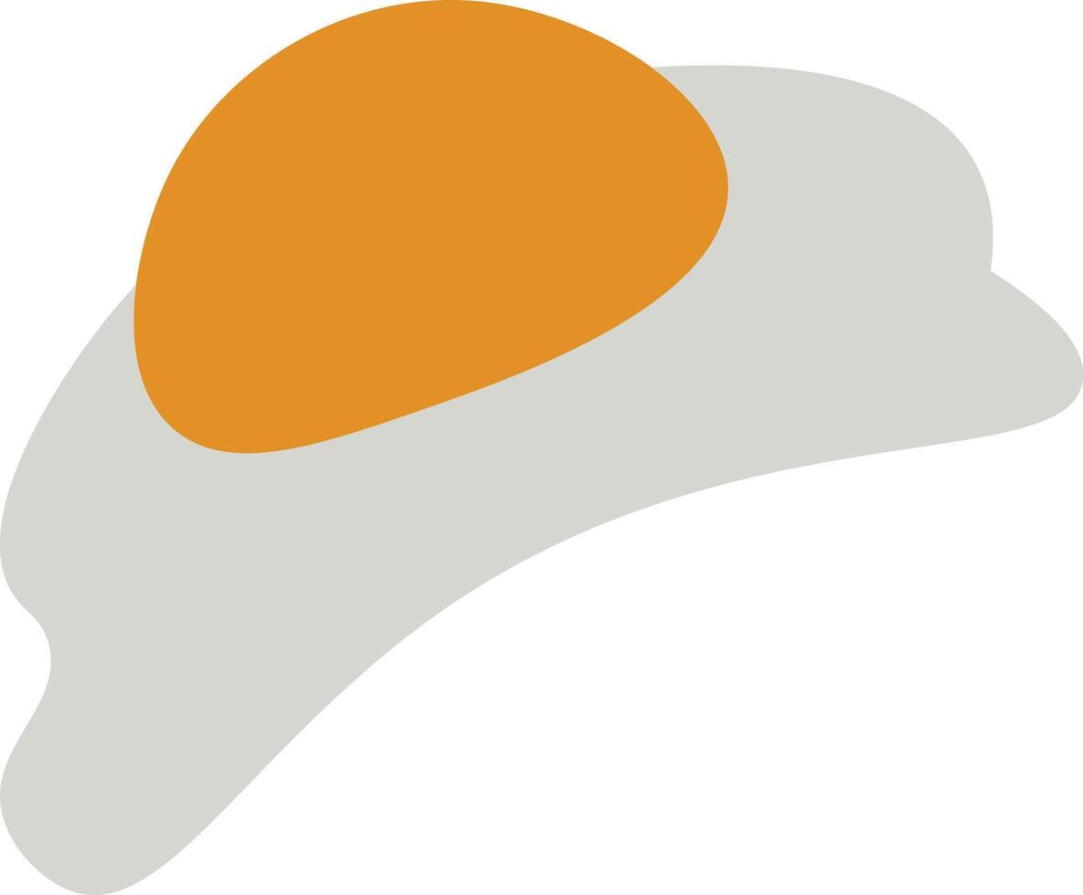 Minimalist Illustration of Fried Egg vector