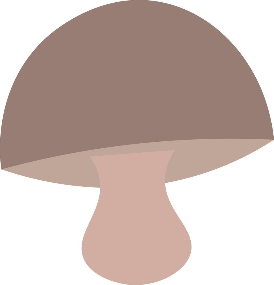 Minimalist Mushroom Illustration vector