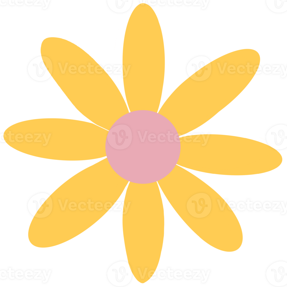 Cute yellow Flower png