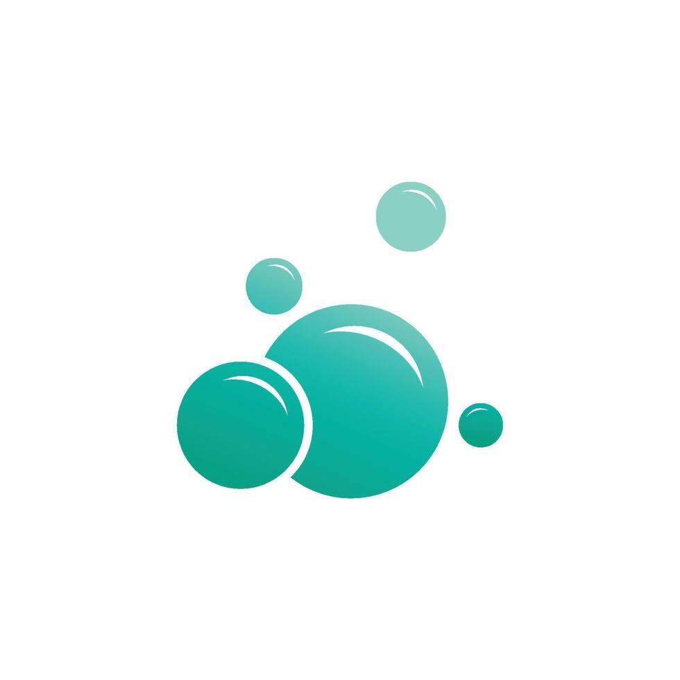 Abstract Bubble water logo and symbol vector