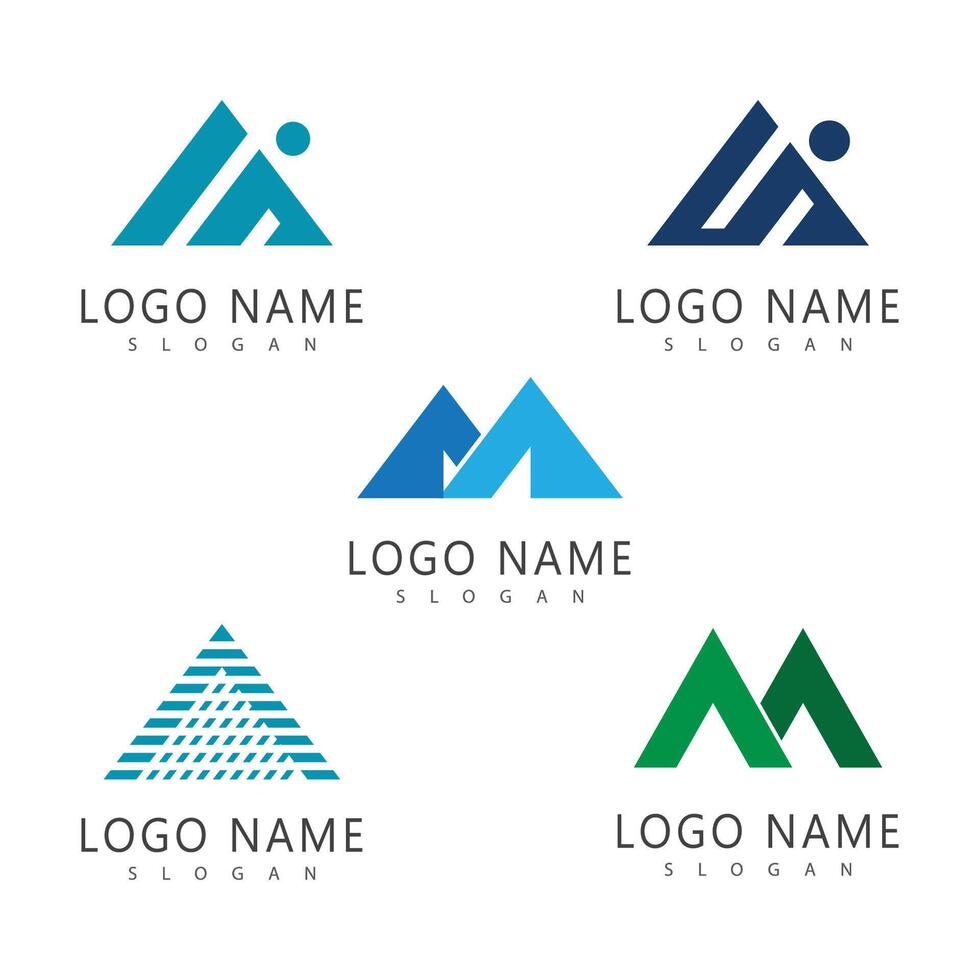 Set Mountain logo vector