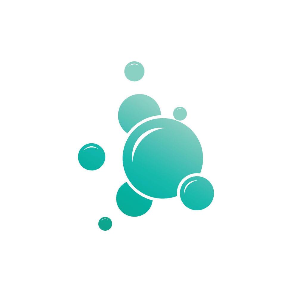 Stylized Bubble water logo and symbol vector
