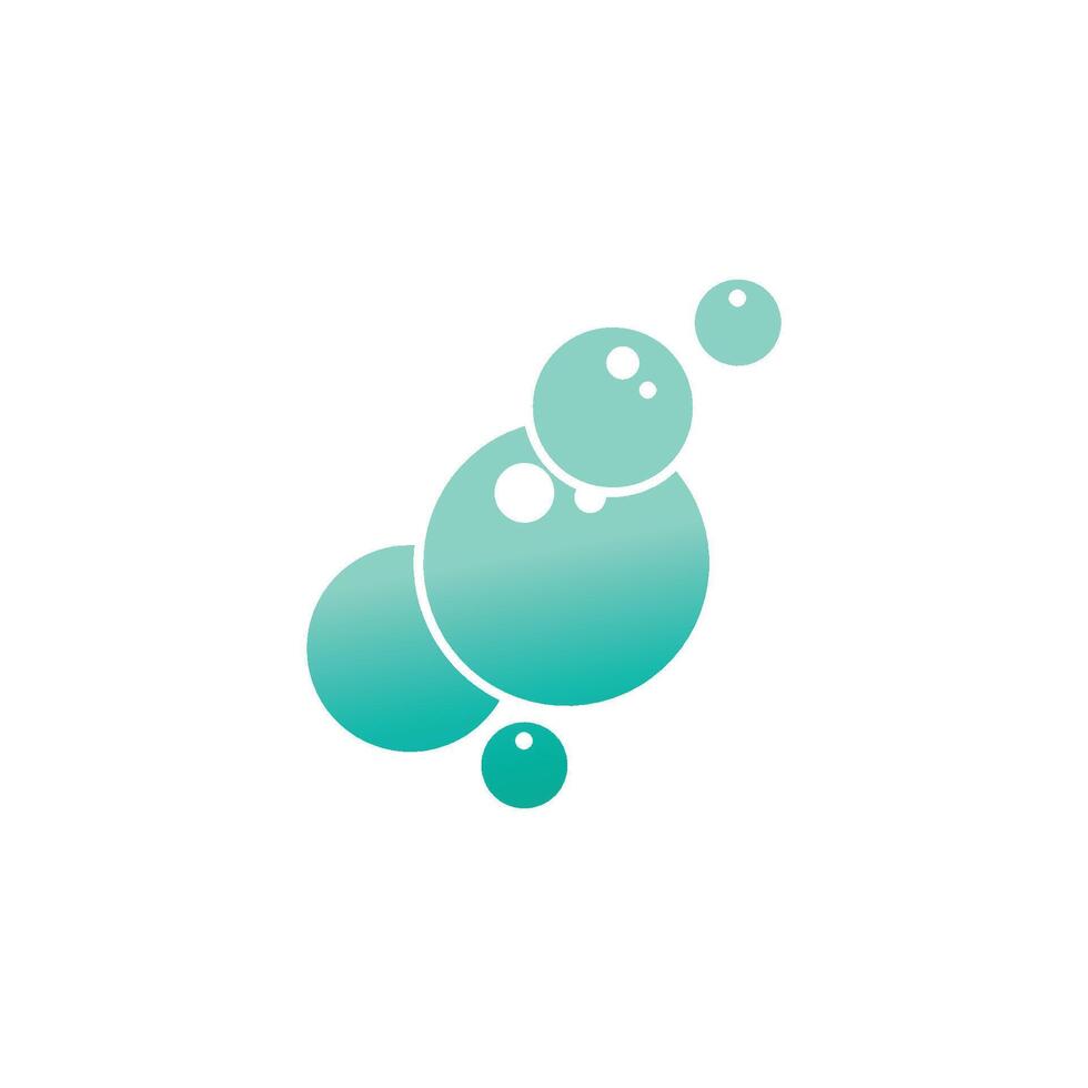 Stylized simple Bubble water logo and symbol vector