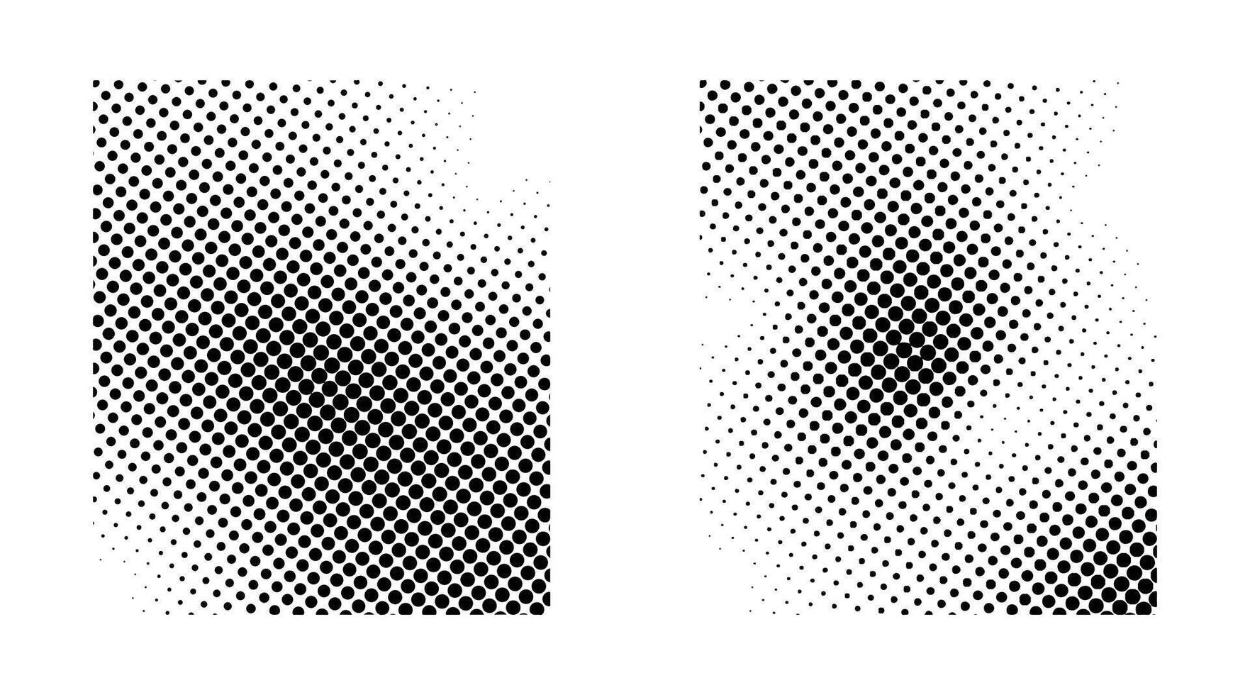Halftone wave dotted textured design with an abstract gradient, Black grunge speckle on white background overlay. Retro comic pop art backdrop vector