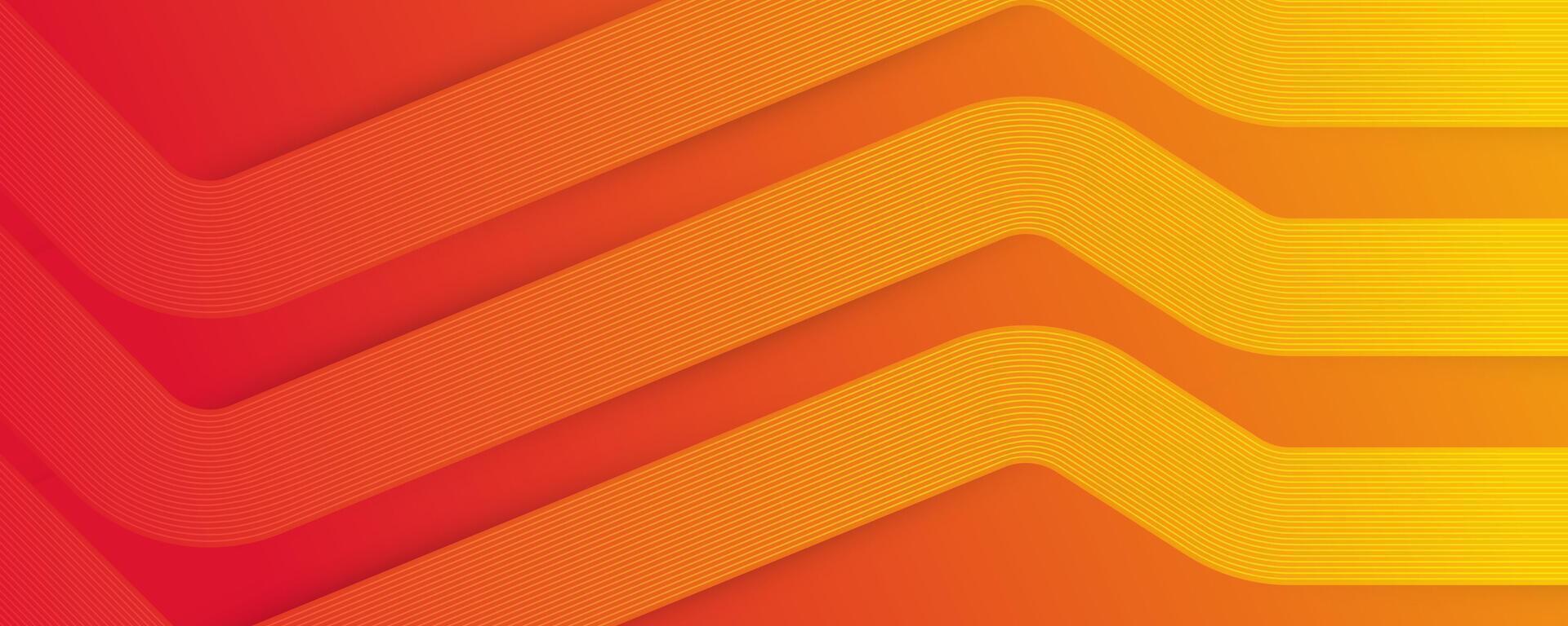 Orange Abstract Gradient Background Design with Geometric Shapes and Lines Texture vector