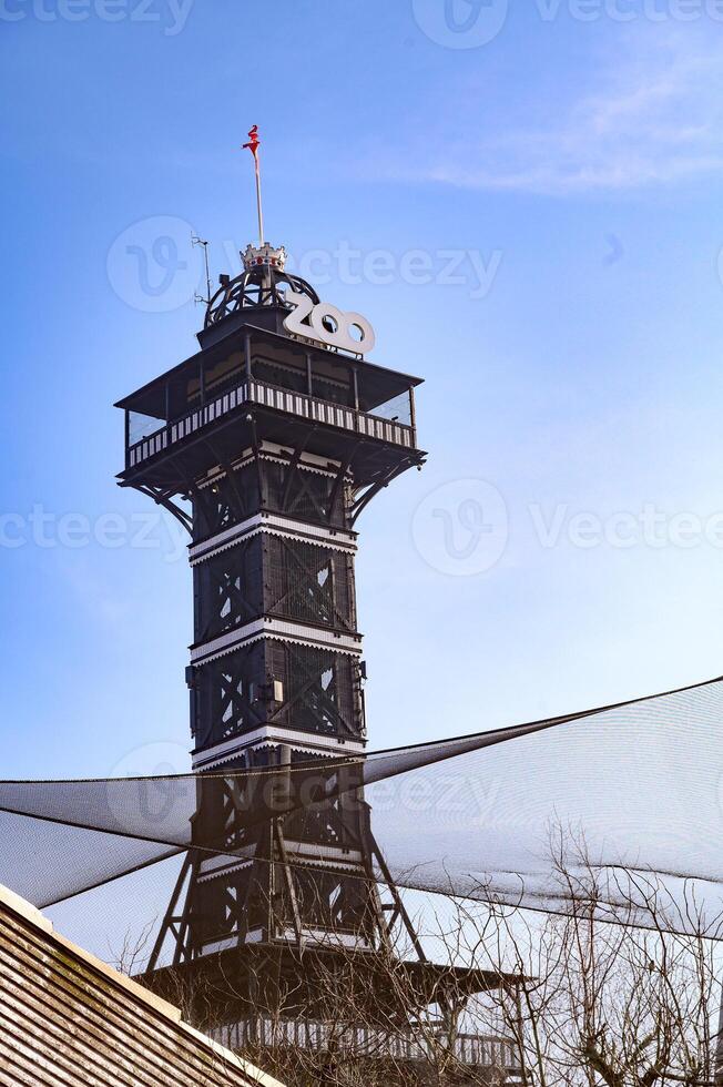 Observational tower in the zoo of Copenhagen Kobenhavn 2025 photo