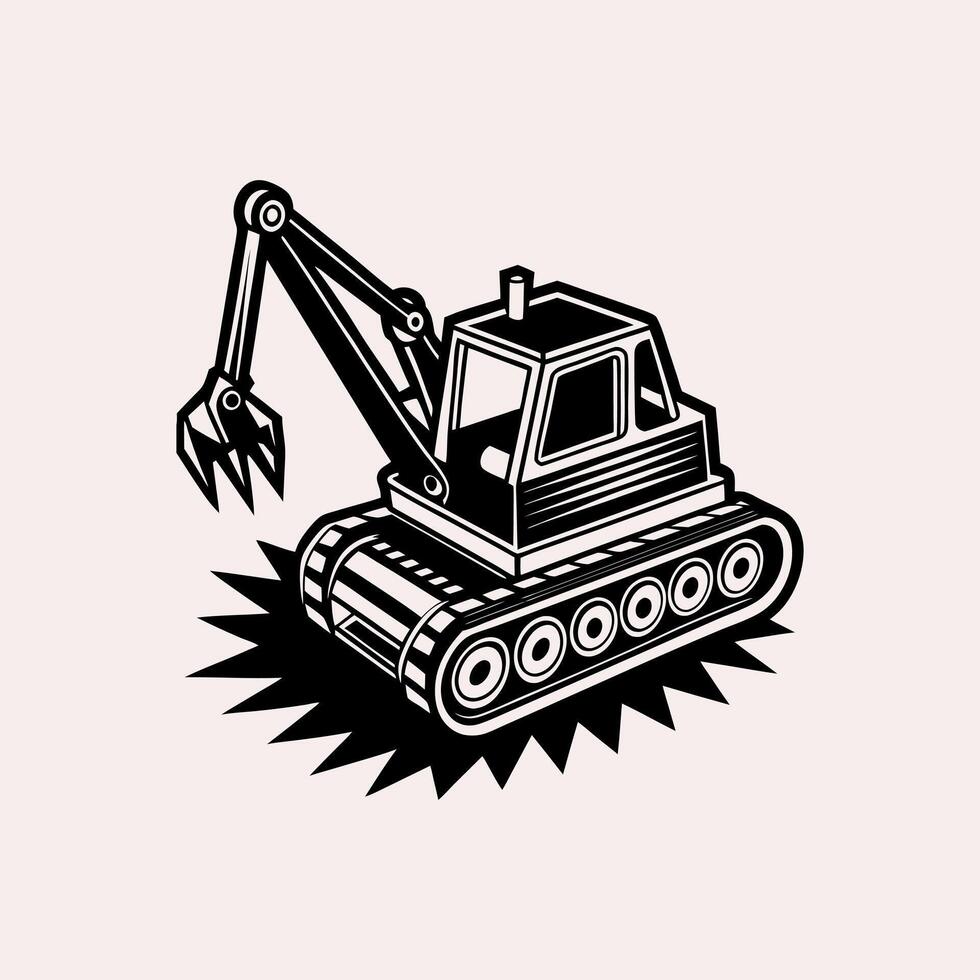 Trencher Illustration on White Background vector