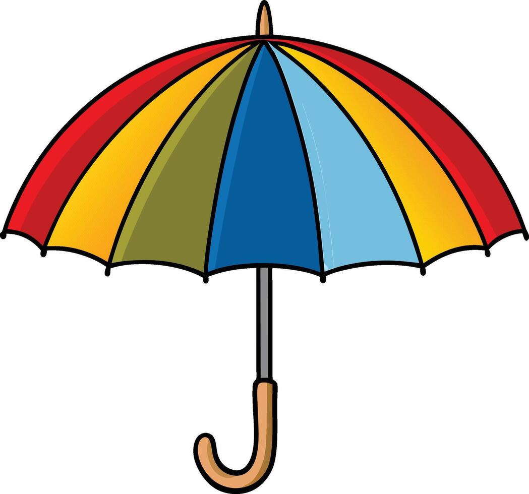 Colorful Umbrella Icon Illustration vector