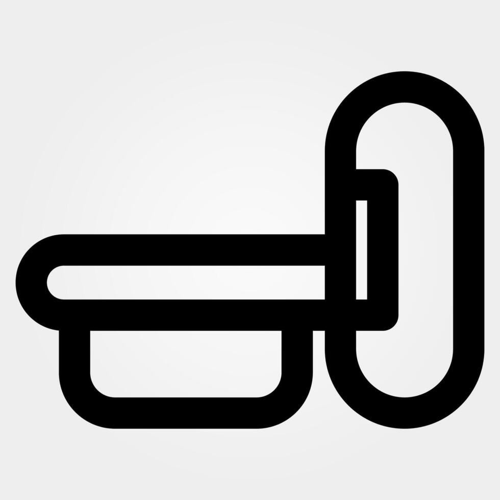 MRI scan, health icon and hospital icon vector