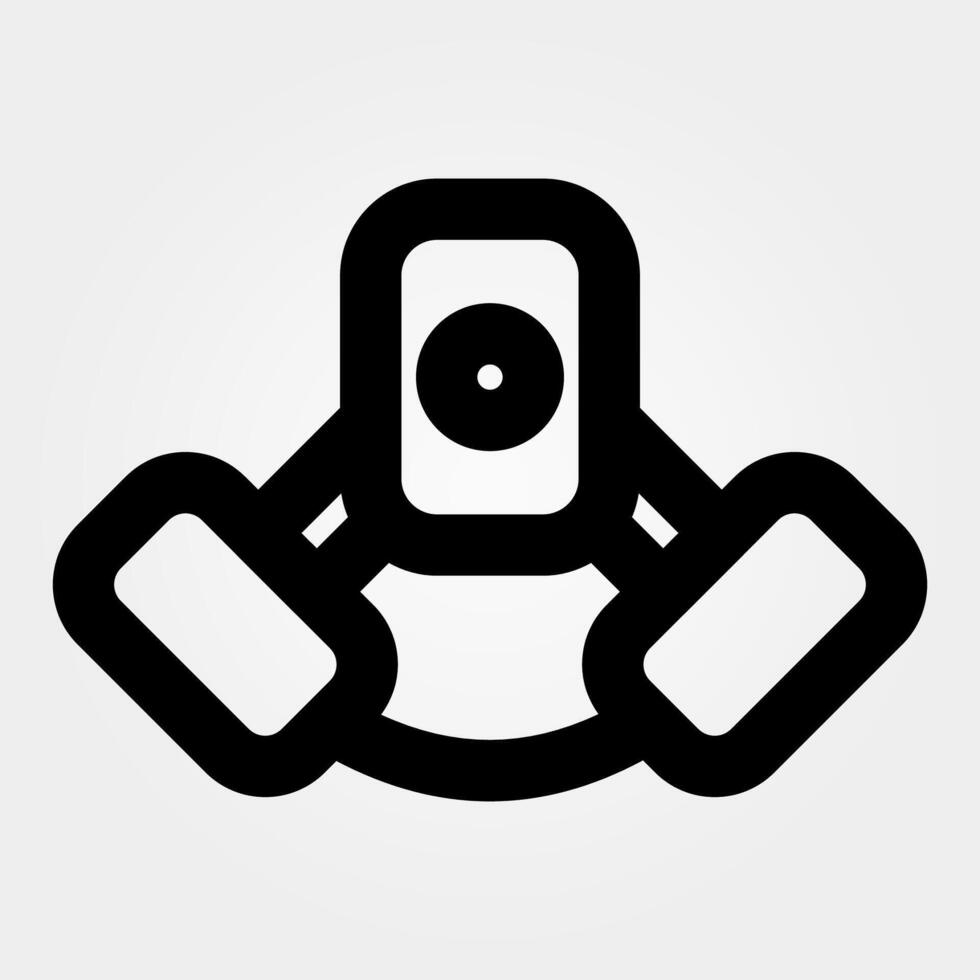 respirator, health icon and hospital icon vector