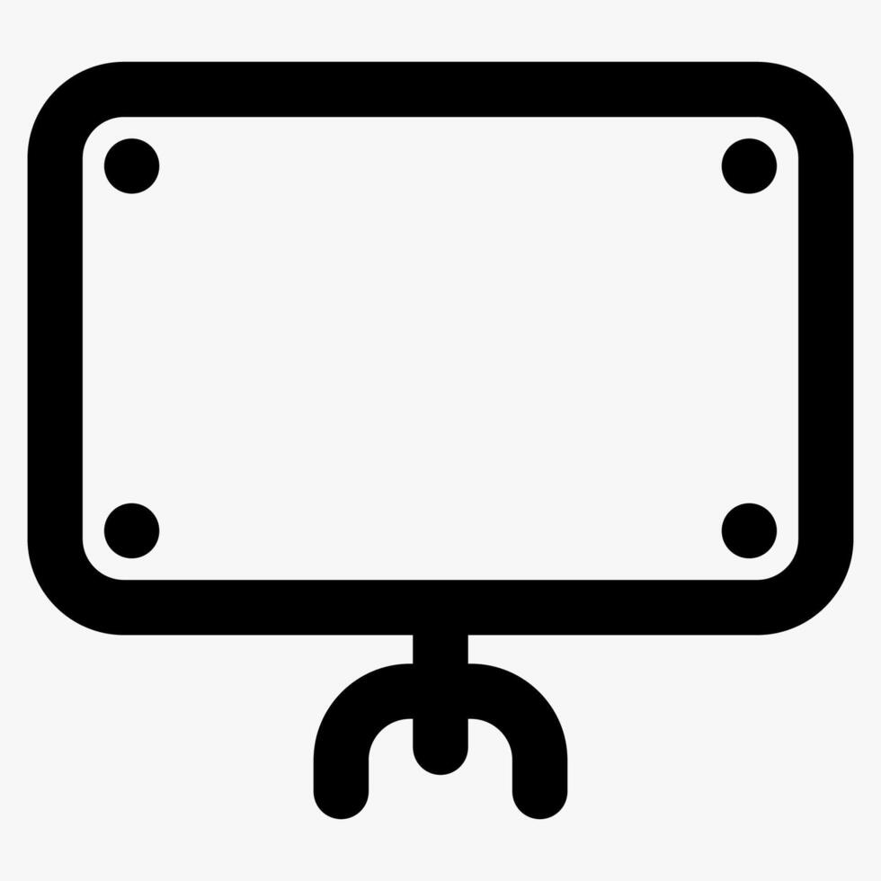presentation board, finance and business icon vector