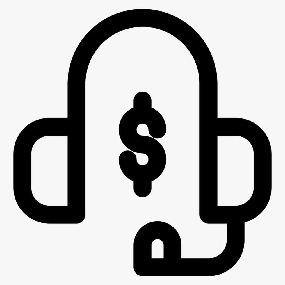 customer support, finance and business icon vector