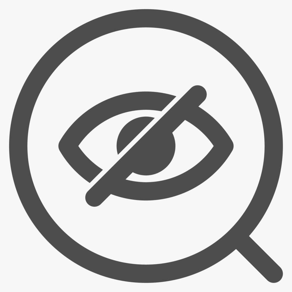 visibility and magnifying, magnifying glass symbol and tools vector