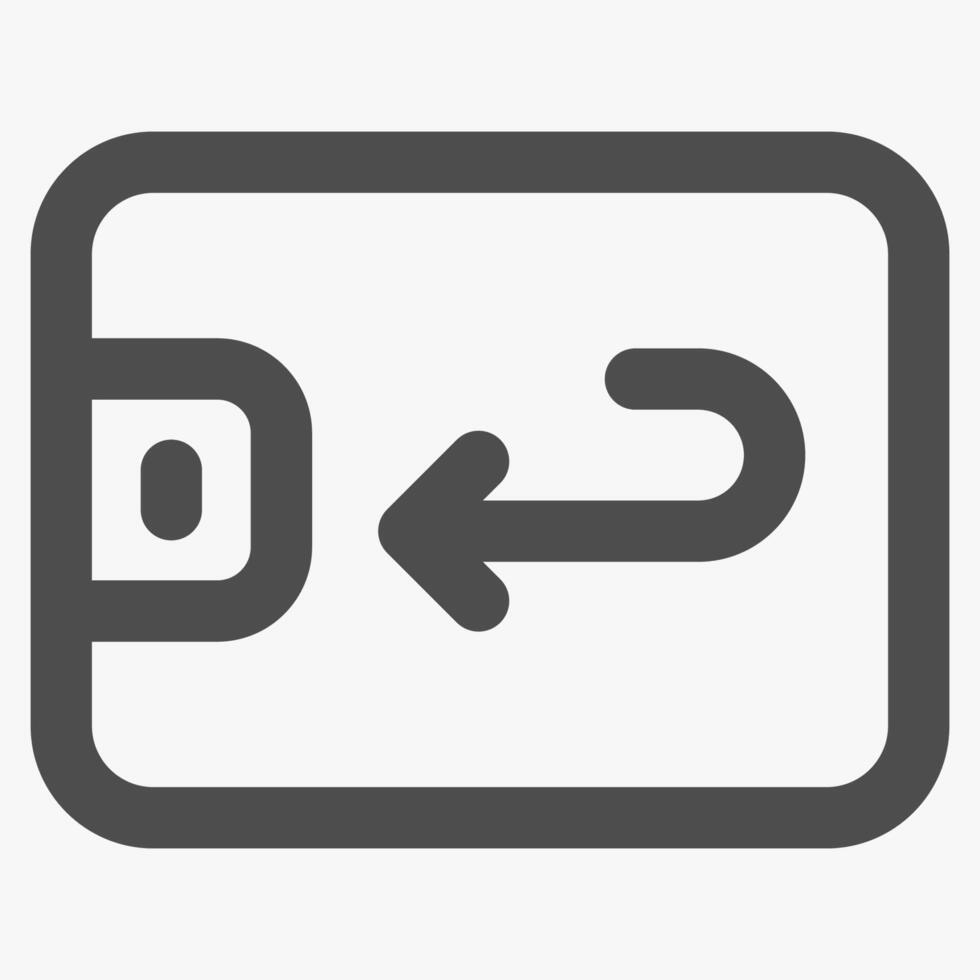 refund of payment, simple finance and business icons vector