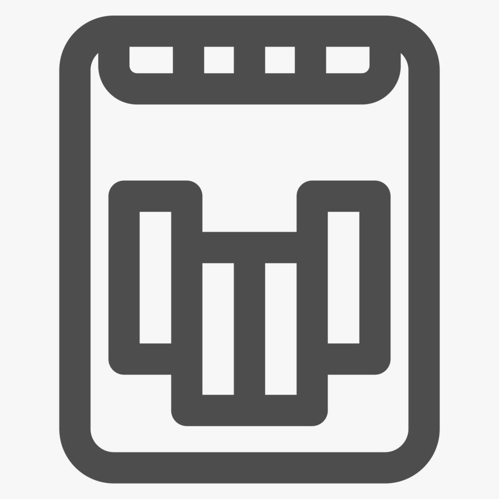 ssd memory, simple computer hardware icons vector