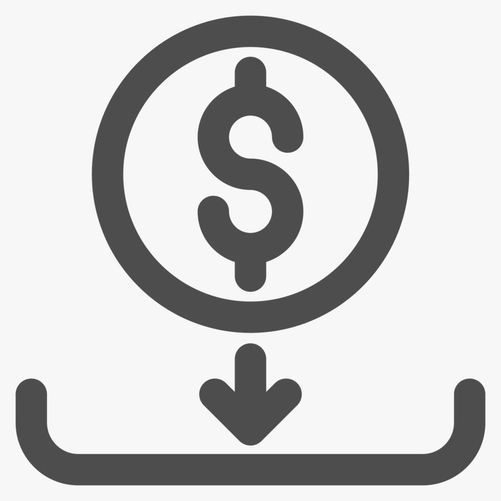 loan fund, banking and business icons vector