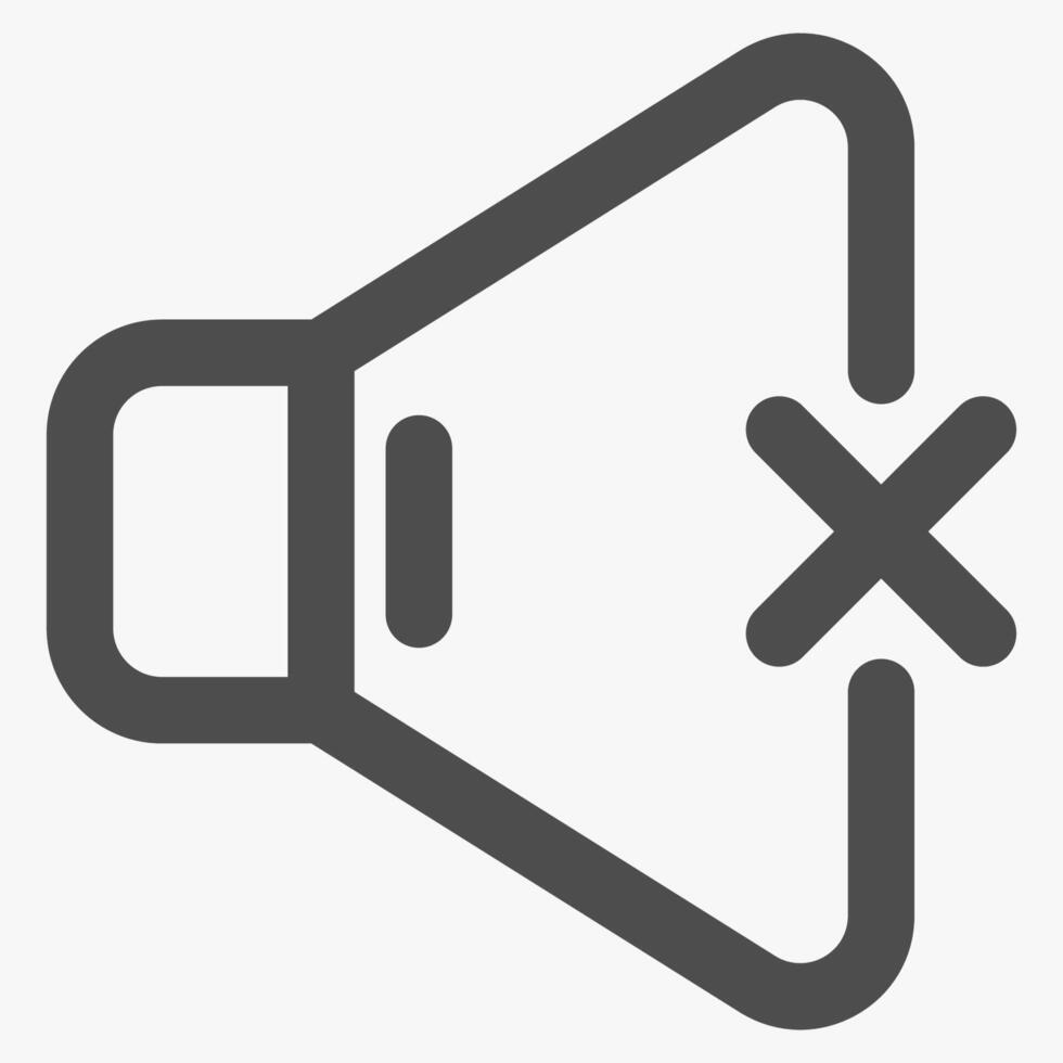 mute, social media icons and symbols vector