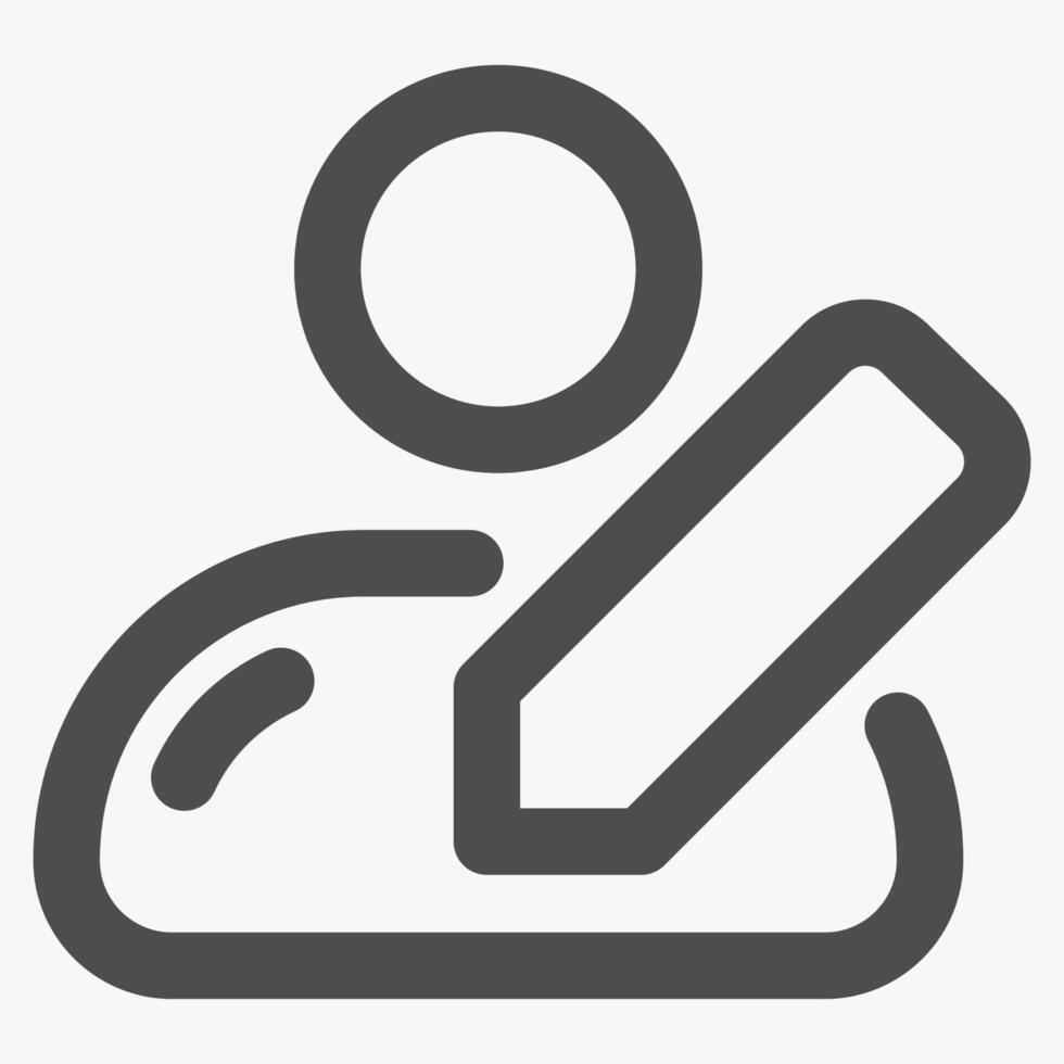 edit profile, social media icons and symbols vector