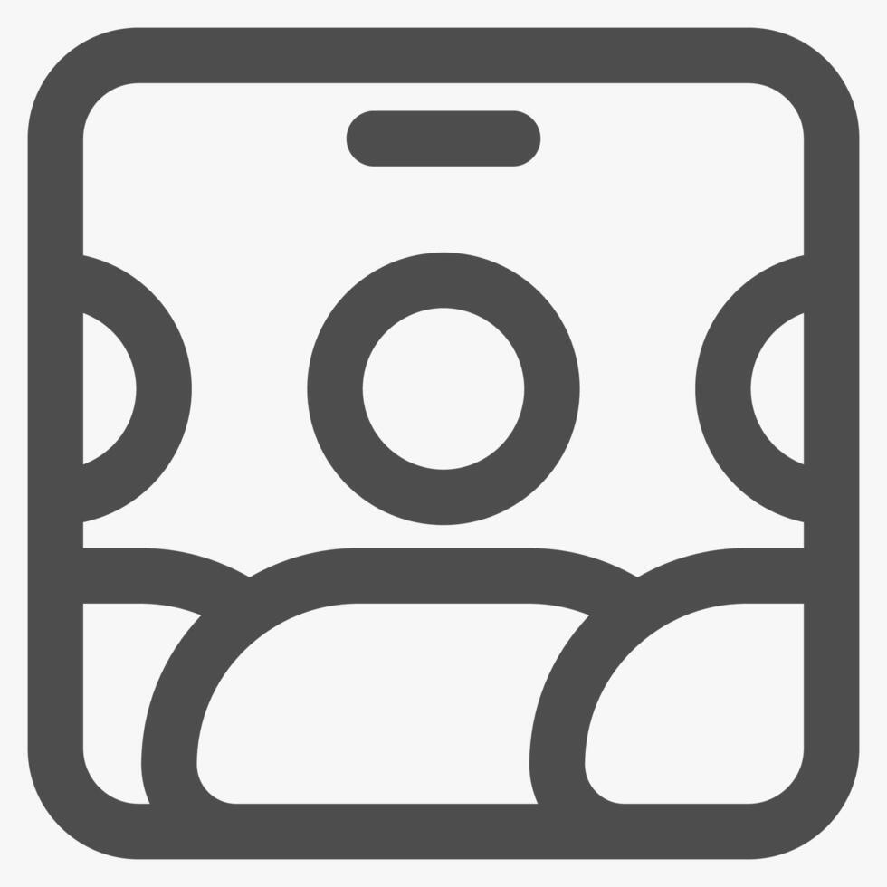 group, social media icons and symbols vector