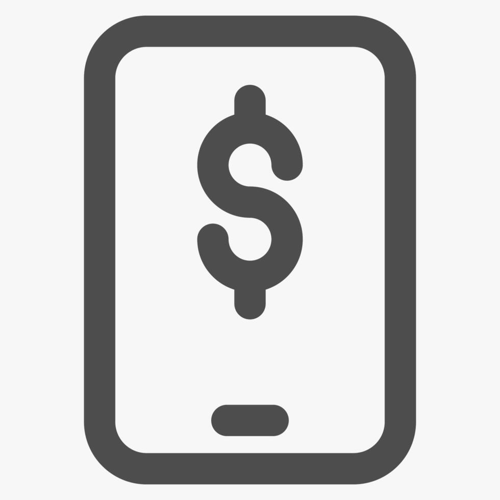 mobile payment, banking and business icons vector