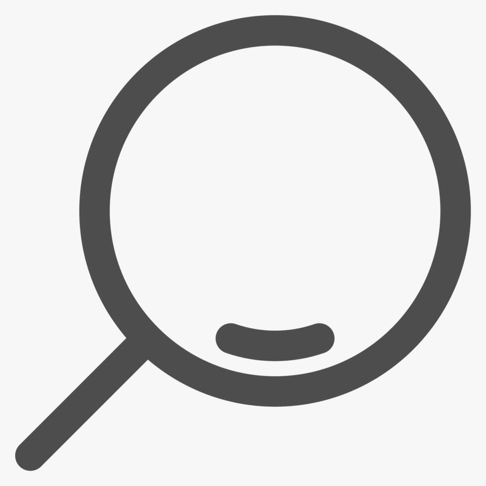 magnifying search, social media icons and symbols vector