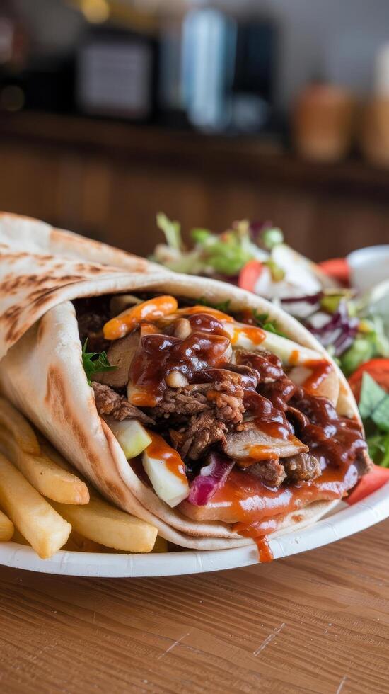 A plate of food photo