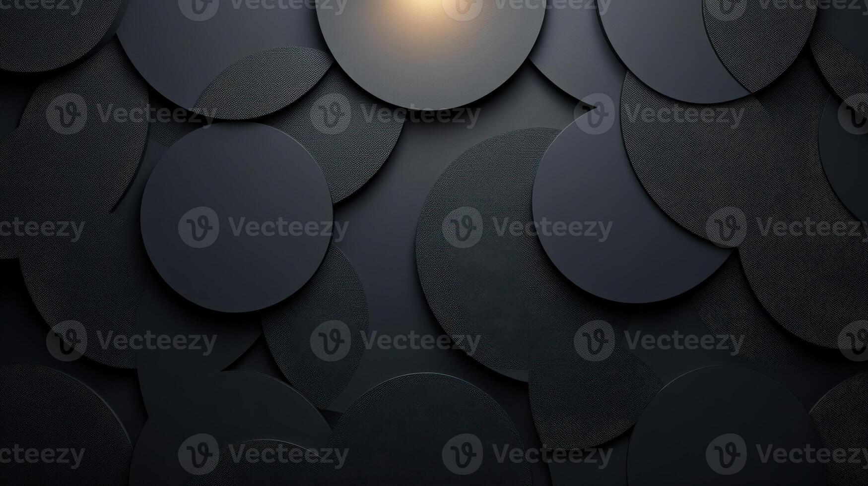 Soft geometric circles in charcoal gray background photo