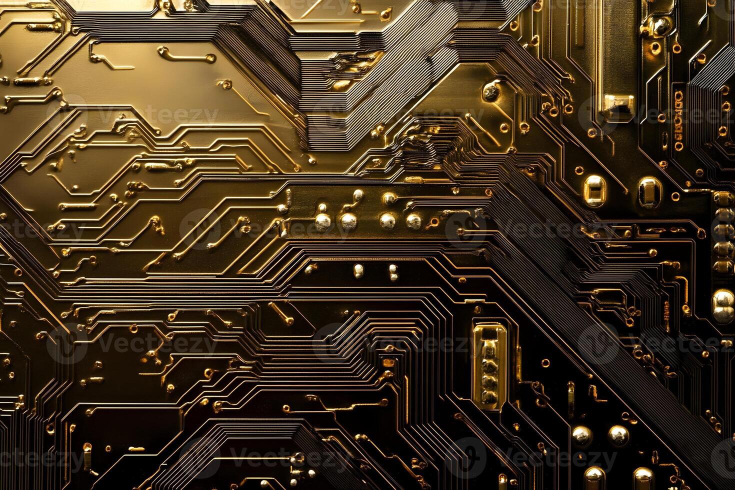 Gold-Plated Circuit Board Detail photo