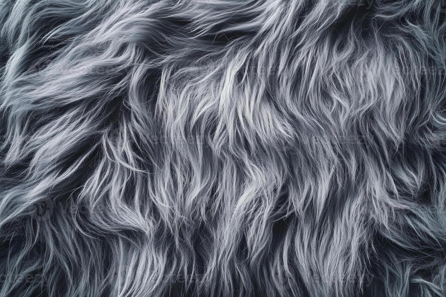 Gray Fur Texture Image photo