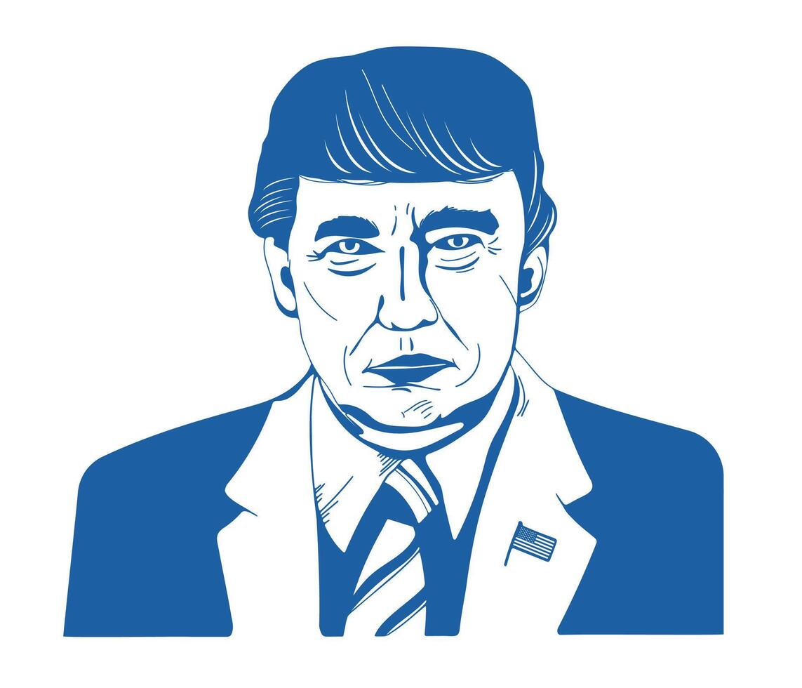 President USA 2025 President's Day Poster. illustration vector