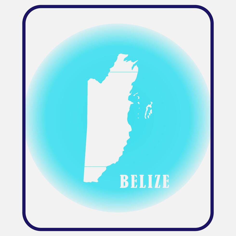 Belize country map vector