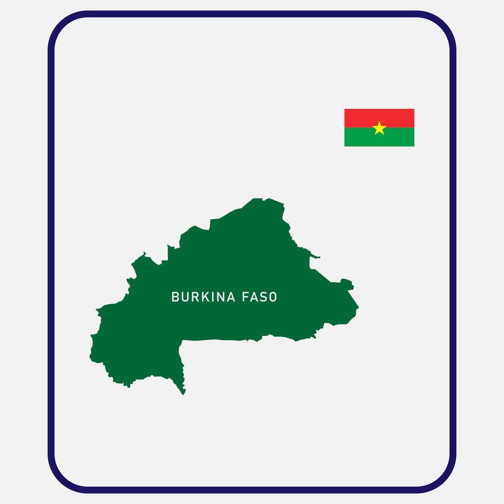 Burkina faso country map icon vectors