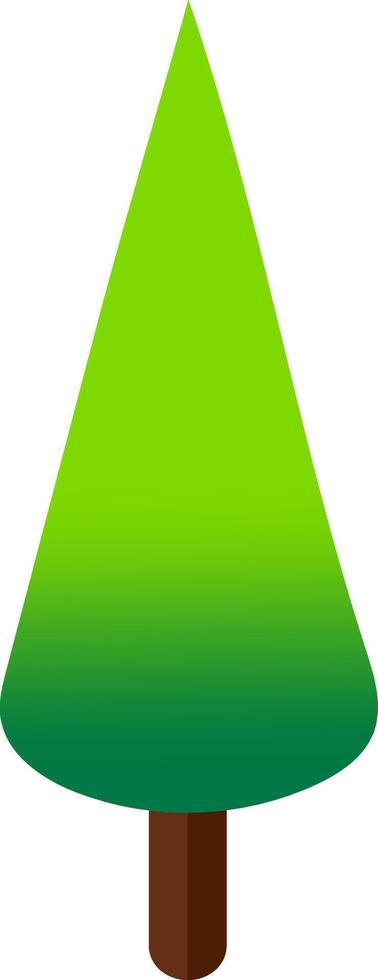 Spruce isometric tree for design gaming vector