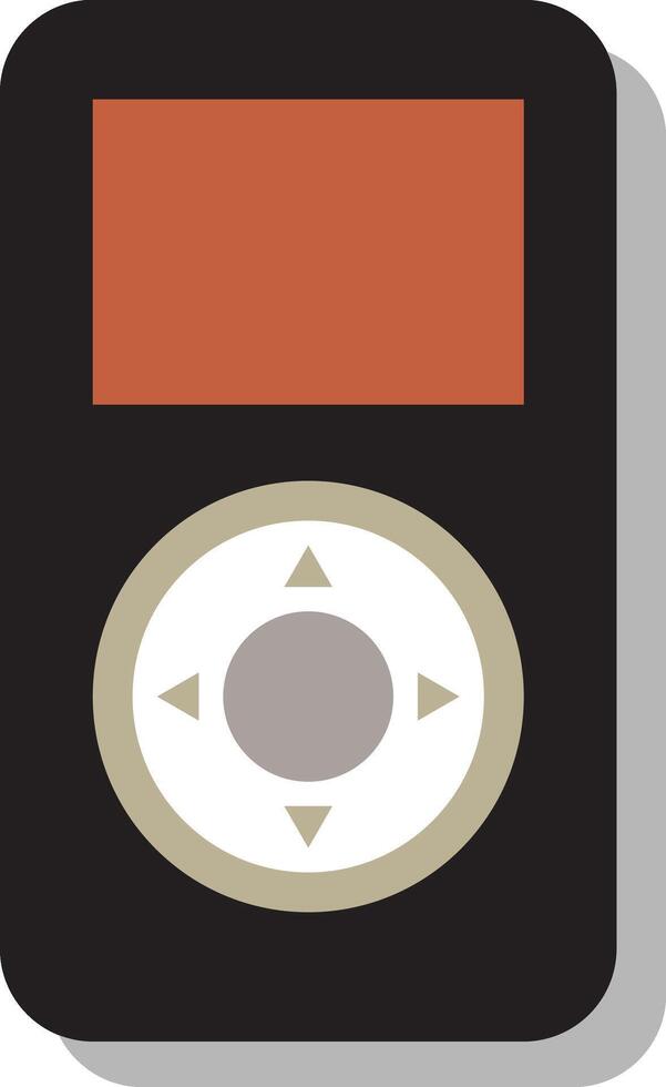 Music Player Icon. Black. Isolated illustration for web and app. flat style vector