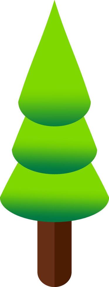 isometric spruce tree icons for isometric maps, games design. vector