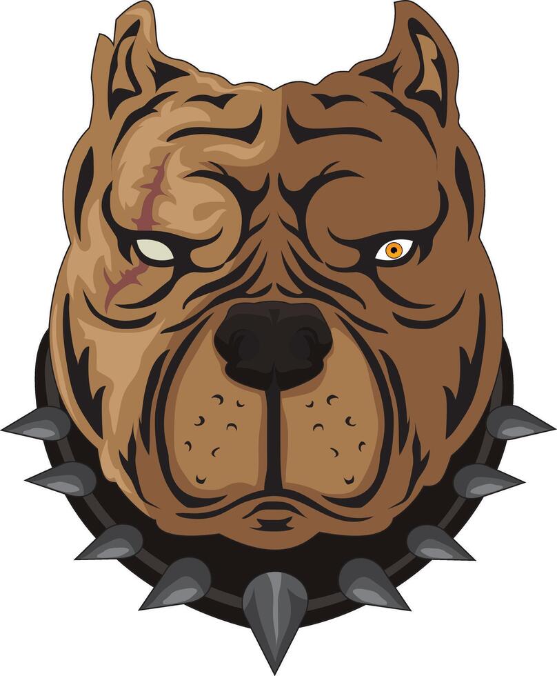 Angry Bulldog Face Dog Mascot Logo vector
