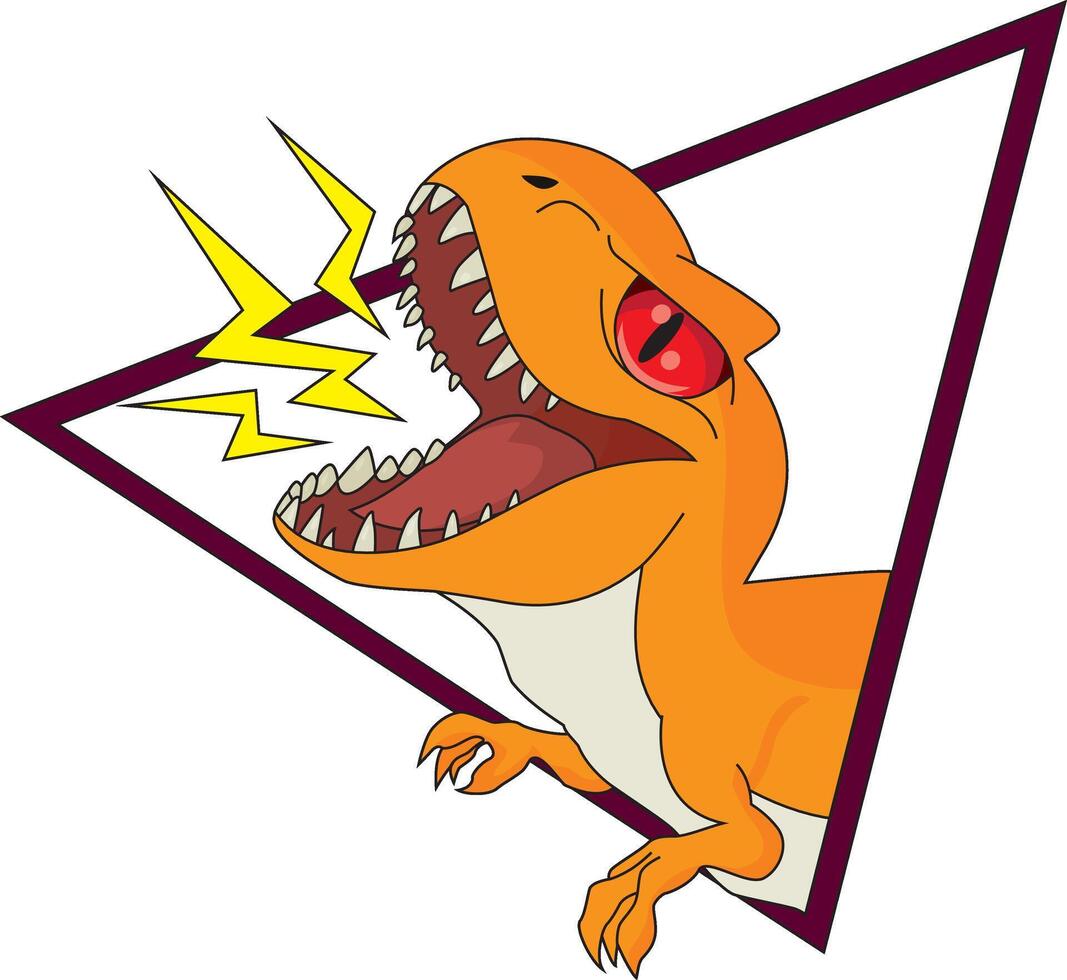 Dinosaur T-Rex Roar Dino Logo vector