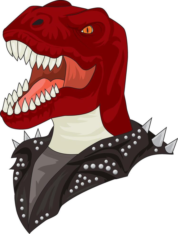 Beast Dino Biker T-Rex Dinosaur Logo vector