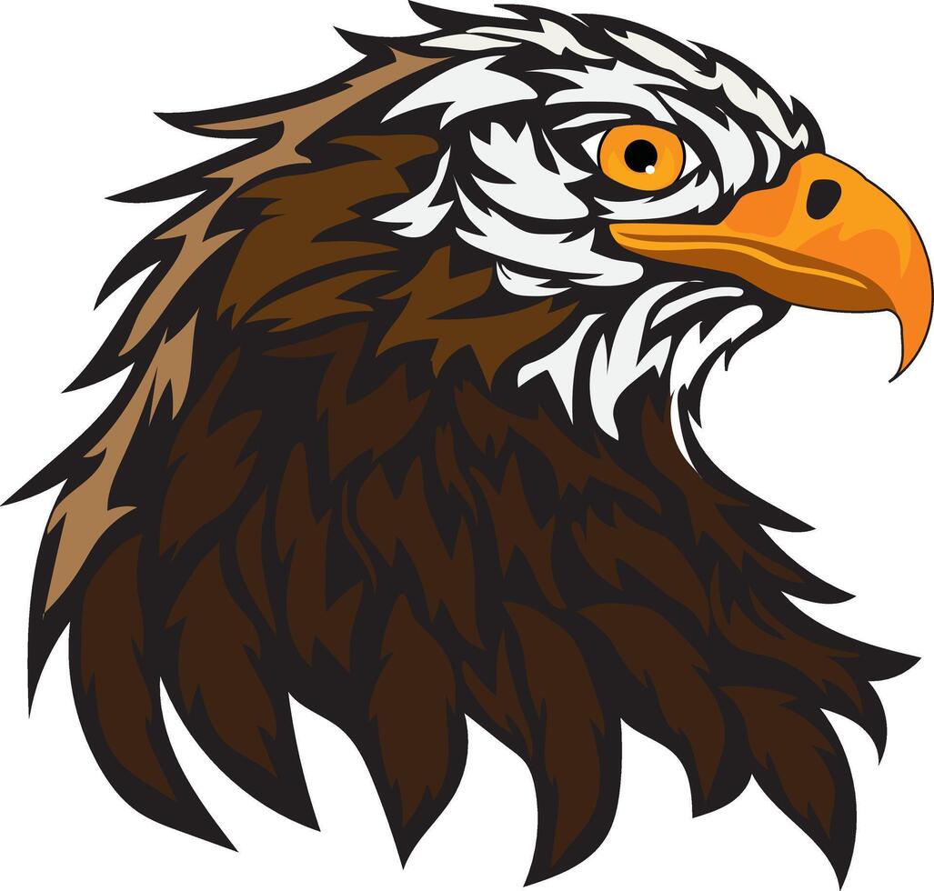 Bald Eagle Face Logo Graphic vector
