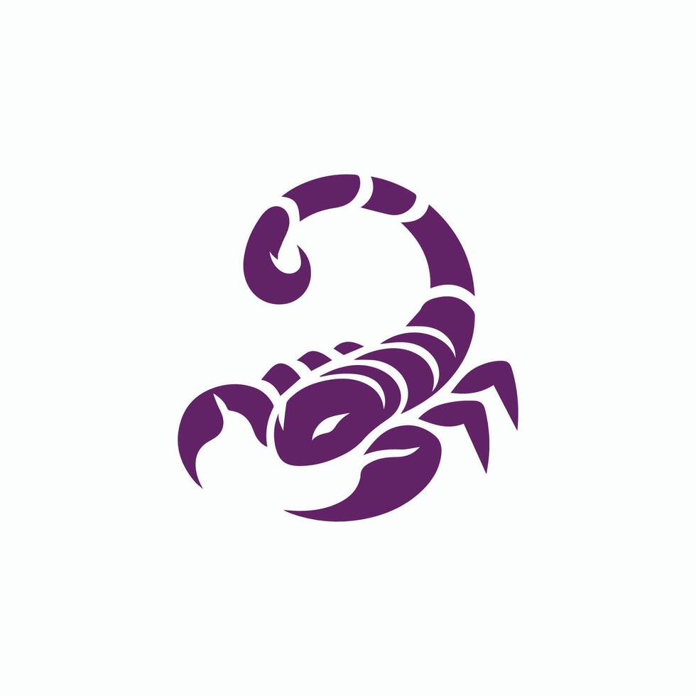 scorpion icon on white background vector